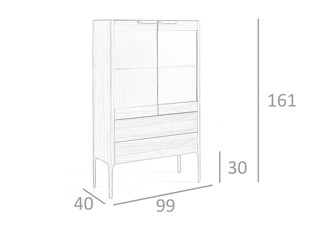 Vitrina Nuc si Fibra de Sticla cu Efect de Marmura Angel Cerda