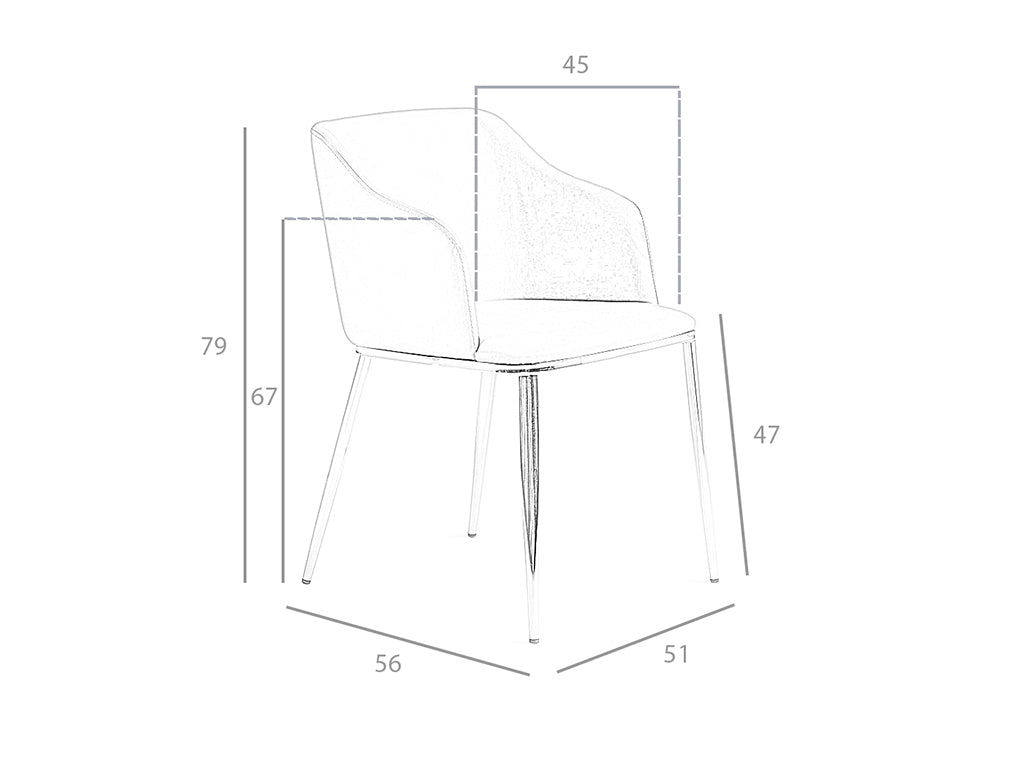 Scaun Tapitat cu Piele Ecologica Angel Cerda
