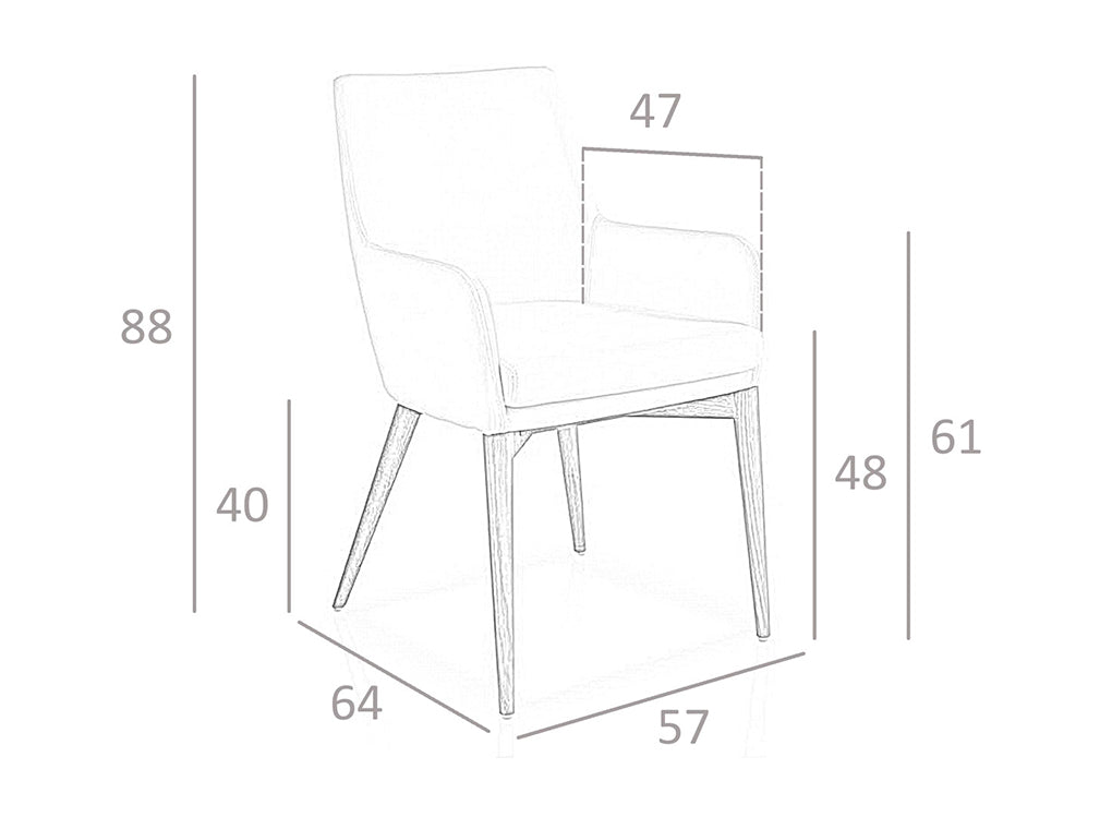 Scaun Tapitat cu Stofa Bej Angel Cerda