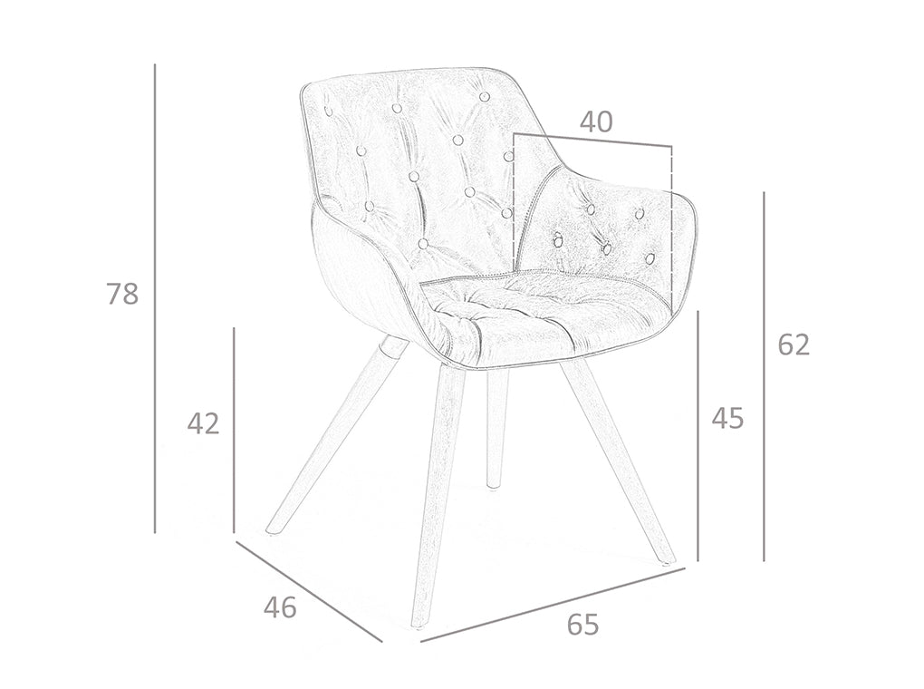 Scaun Tapitat cu Piele Ecologica Maro Angel Cerda