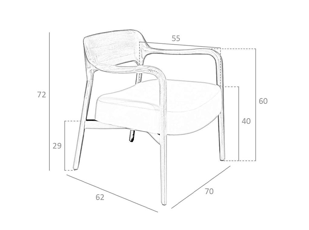 Fotoliu Tapitat cu Piele Ecologica de Nurca Angel Cerda