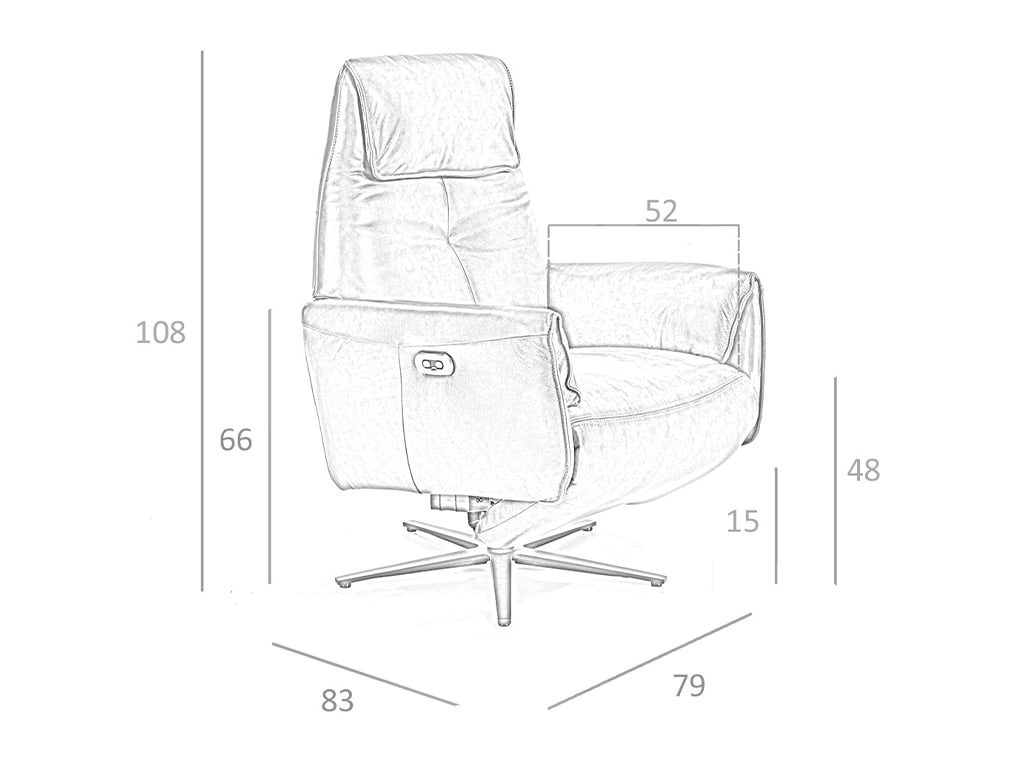 Fotoliu Pivotant de Design Modern cu Mecanisme de Relaxare Angel Cerda