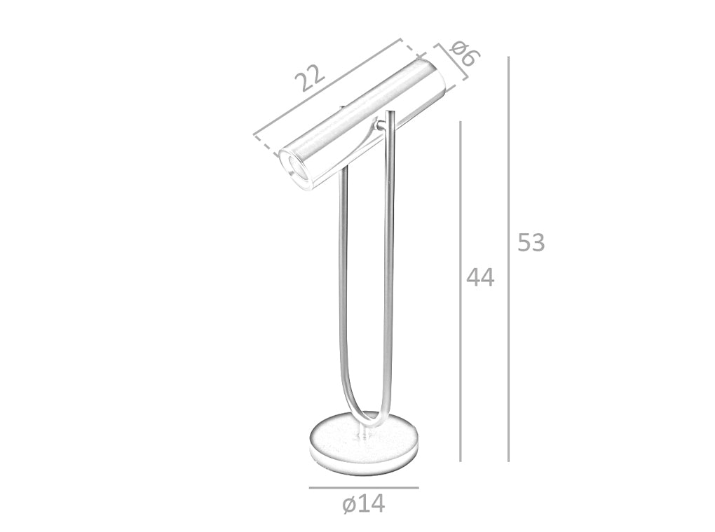 Veioza din Otel Aurit si Negru Angel Cerda