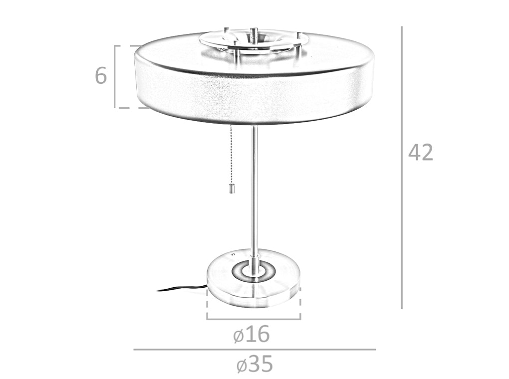 Veioza din Aluminiu Aurit si Negru Angel Cerda
