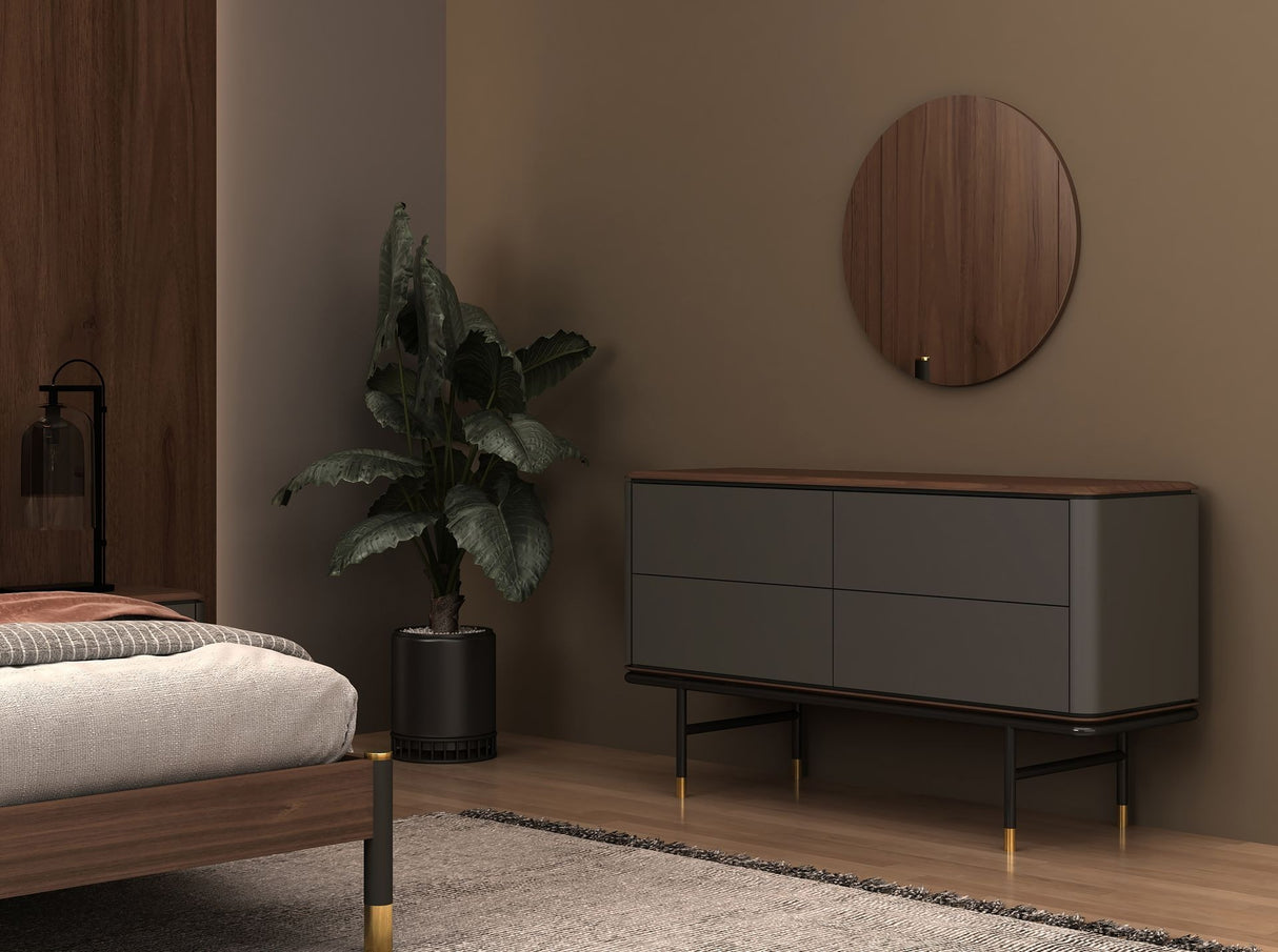 Oglinda Rotunda cu Rama din Nuc Angel Cerda