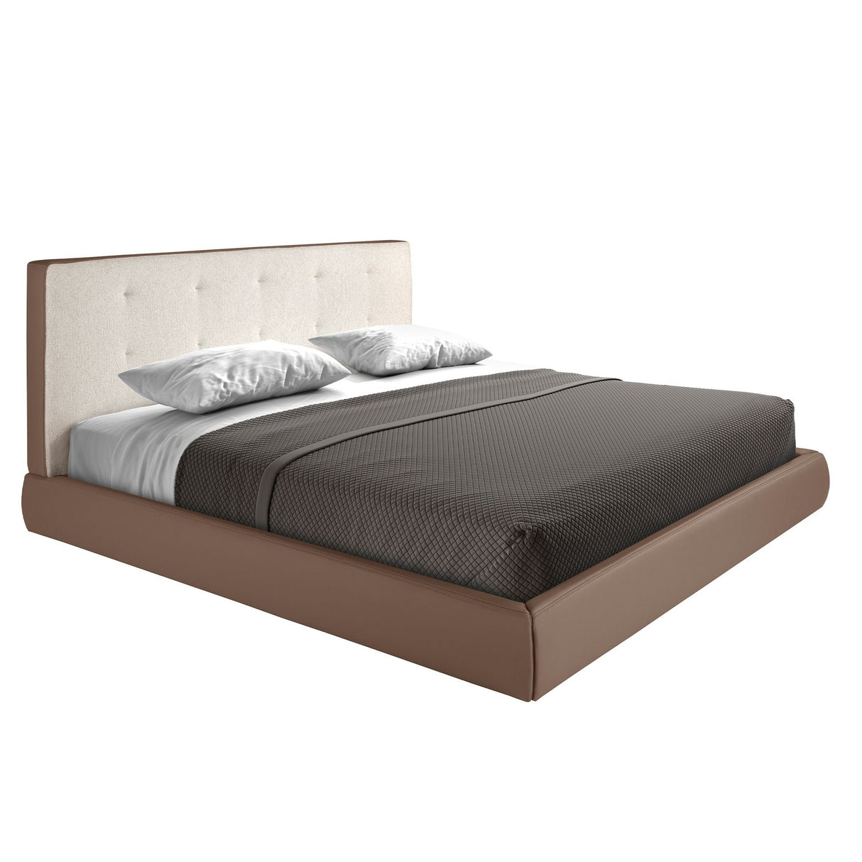 Pat din Piele Eco Maro 180x200cm 7174 Angel Cerda