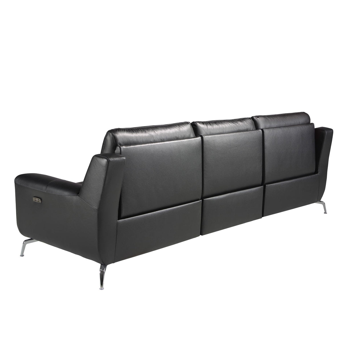 Canapea Relax cu 3 locuri din Piele de Vaca Neagra 6194 Angel Cerda