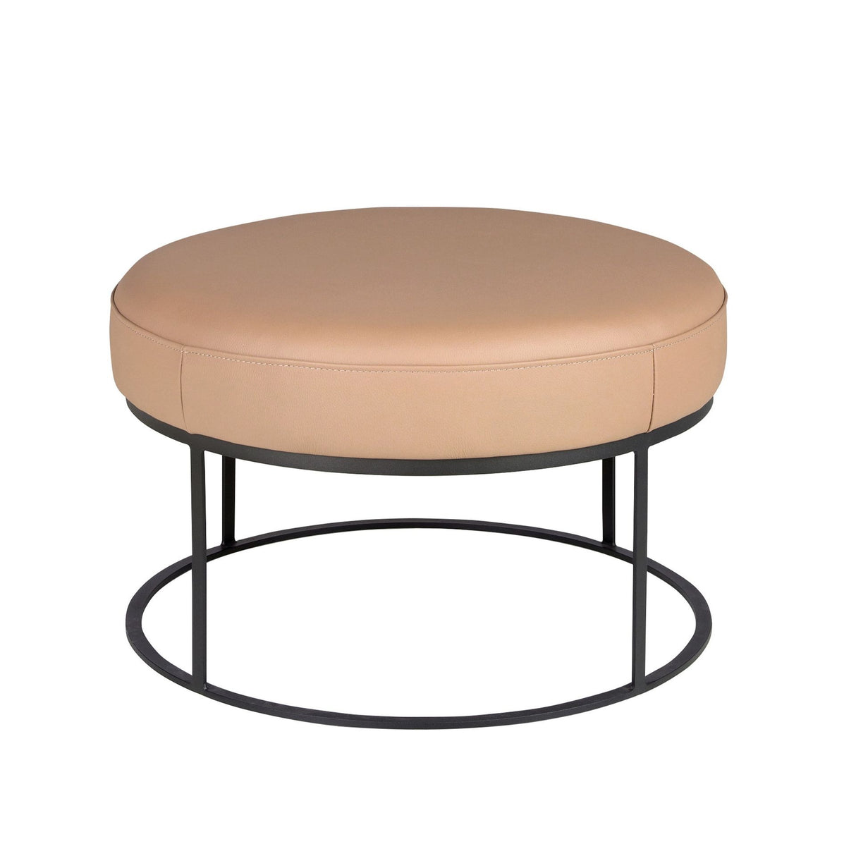 Banchetă rotundă din piele naturală – design contemporan cu structură arhitecturală 5190 Angel Cerda