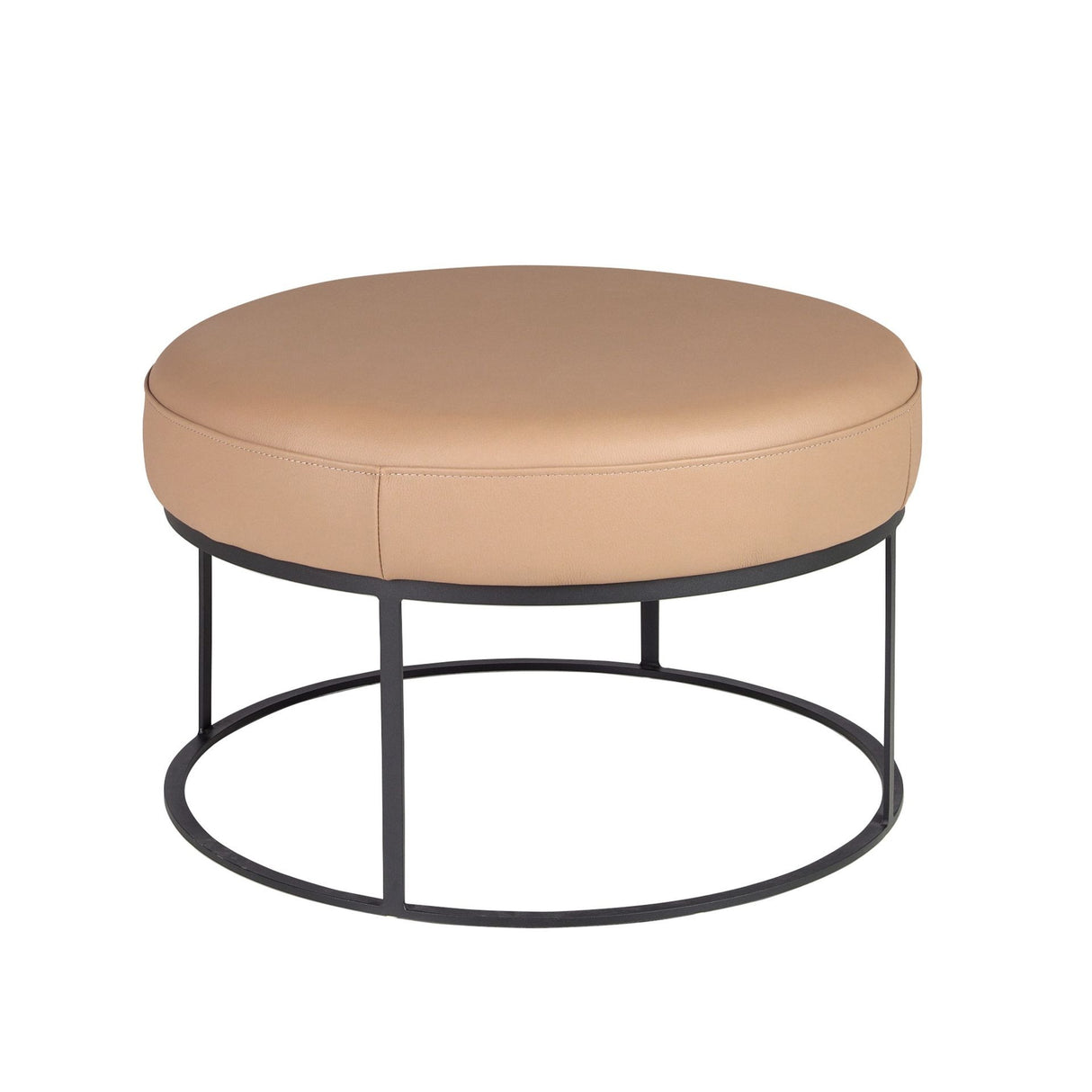 Banchetă rotundă din piele naturală – design contemporan cu structură arhitecturală 5190 Angel Cerda