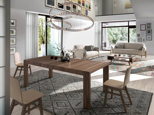 Masa de Dining Extensibila din Nuc cu Design Modern Angel Cerda