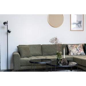 Canapea Lido Lounge Verde Maslin cu Picioare Negre House Nordic