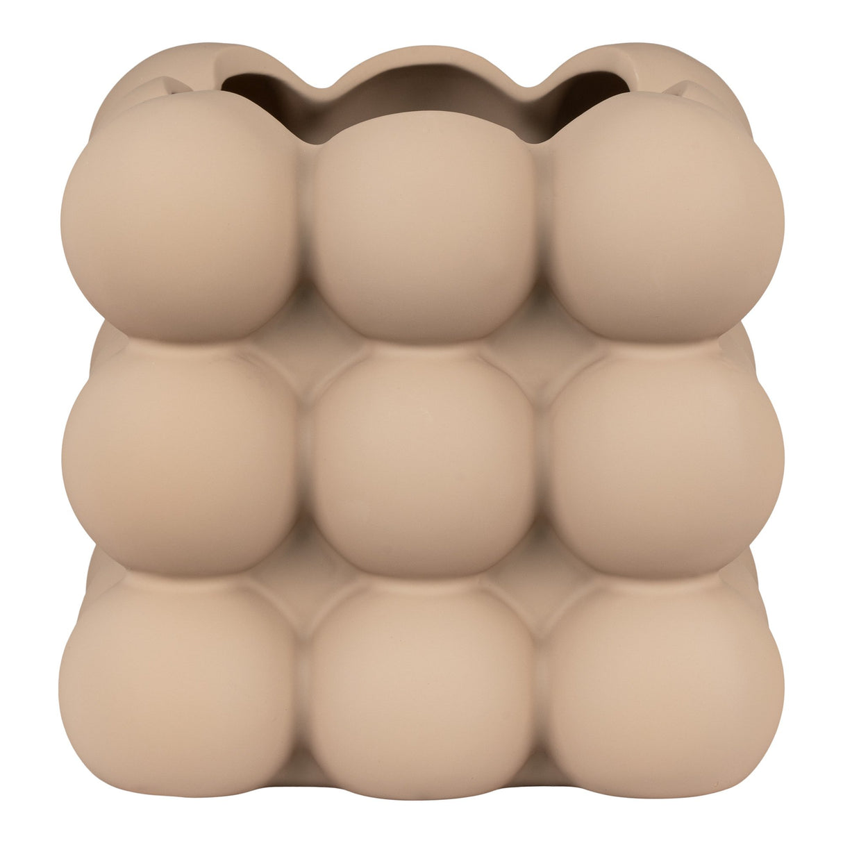 Ghiveci ceramic maro 13,5x13,5x13 cm House Nordic