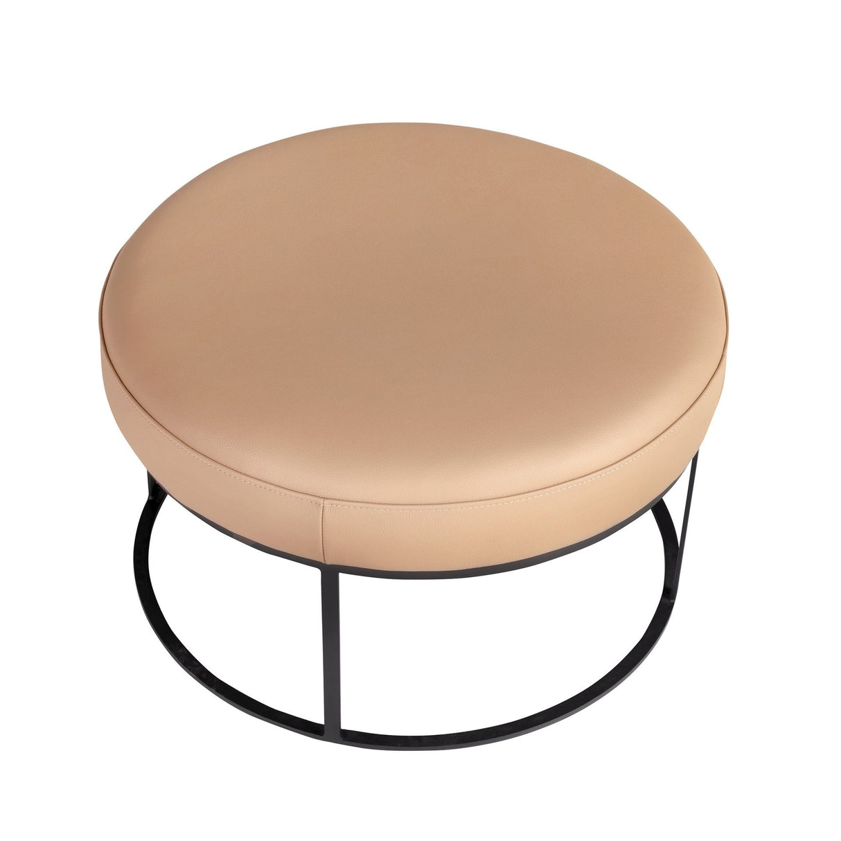 Banchetă rotundă din piele naturală – design contemporan cu structură arhitecturală 5190 Angel Cerda