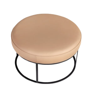 Banchetă rotundă din piele naturală – design contemporan cu structură arhitecturală 5190 Angel Cerda