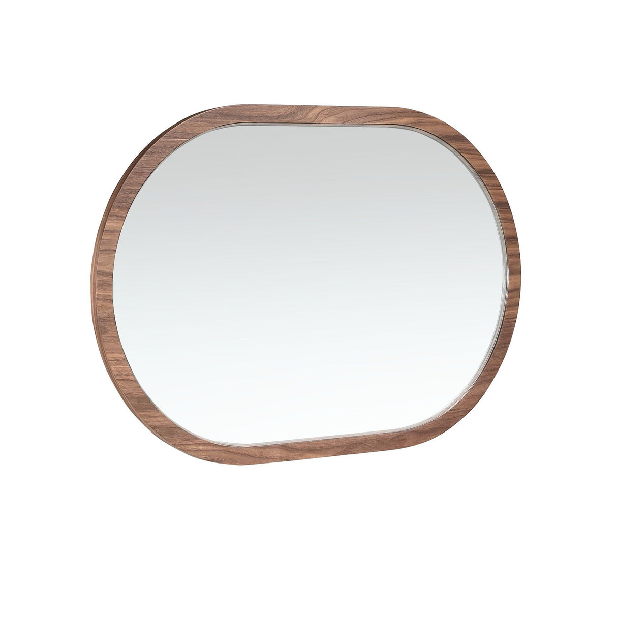 Oglindă de perete semi-ovală din nuc natural Ø120x80 cm 3295 Angel Cerdá