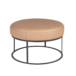 Banchetă rotundă din piele naturală – design contemporan cu structură arhitecturală 5190 Angel Cerda