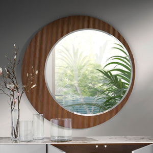 Oglindă de perete rotundă din nuc Ø110 cm 3262 Angel Cerdá