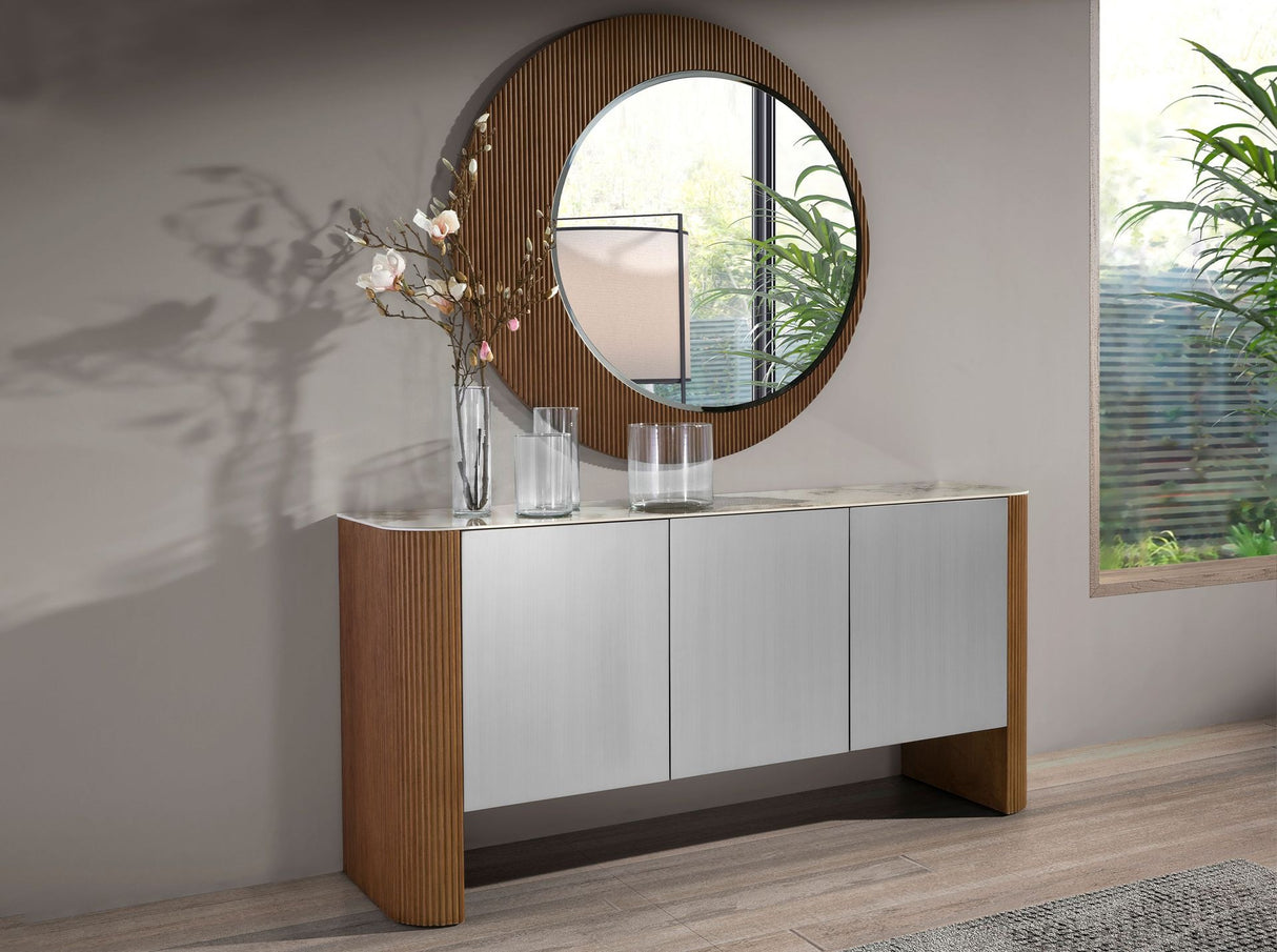 Oglindă de perete rotundă din nuc Ø110 cm 3262 Angel Cerdá