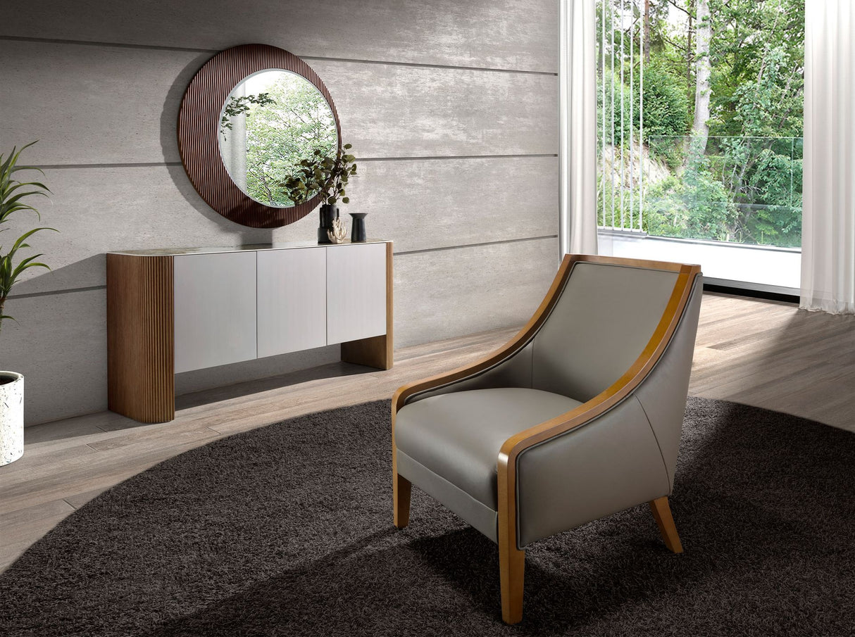 Oglindă de perete rotundă din nuc Ø110 cm 3262 Angel Cerdá