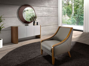 Oglindă de perete rotundă din nuc Ø110 cm 3262 Angel Cerdá
