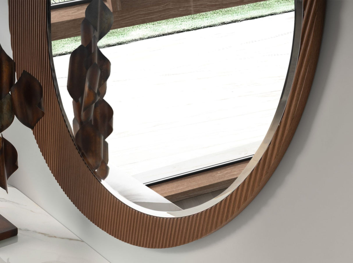 Oglindă de perete rotundă din nuc Ø110 cm 3262 Angel Cerdá